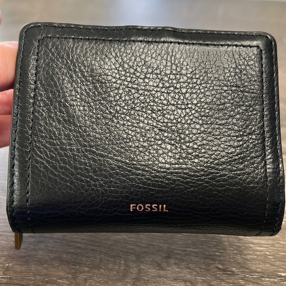Fossil Bags Fossil Womens Logan Black Leather Rfidblocking Bifold